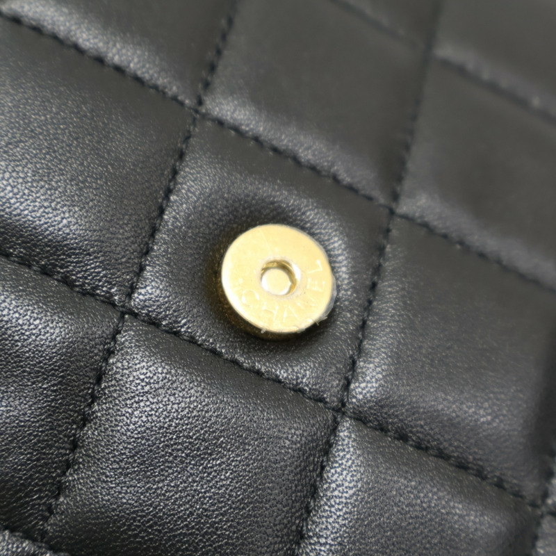 黑色 菱格紋羊皮 Chain Crossbody 肩背包 【CHANEL 香奈兒】 AS4596-11