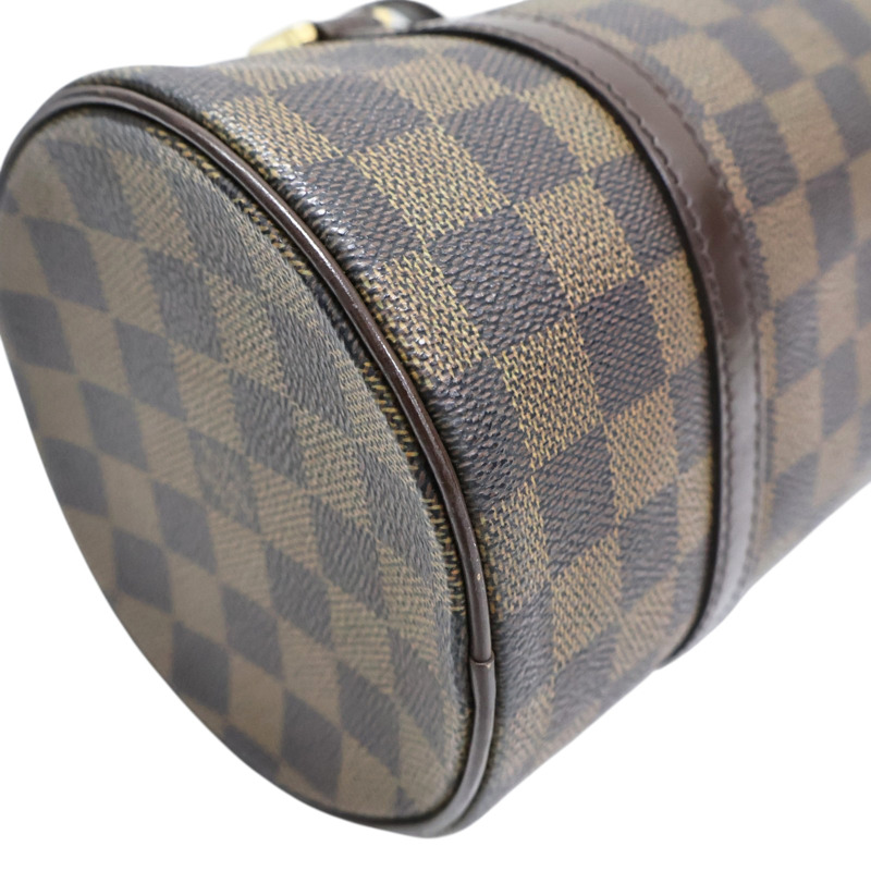 棕色 棋盤格 PVC塗層帆布 Papillon GM 手提包【LOUIS VUITTON LV 路易威登】 N51304-6