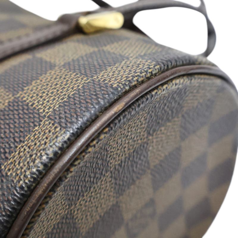 棕色 棋盤格 PVC塗層帆布 Papillon GM 手提包【LOUIS VUITTON LV 路易威登】 N51304-8