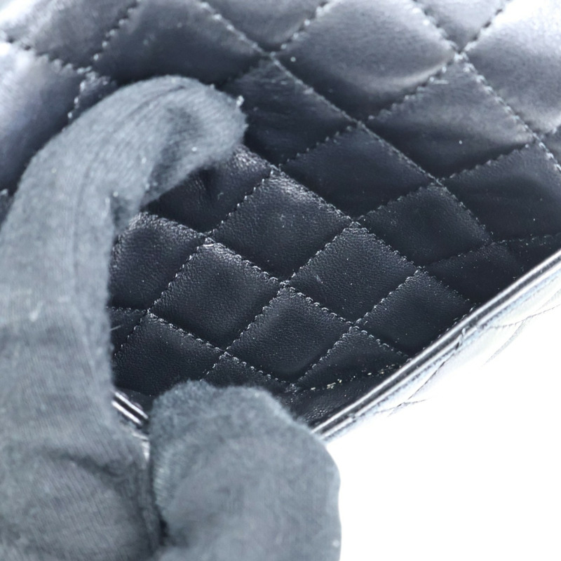 黑色羊皮 金球方胖子 COCO Mini 肩背包【CHANEL 香奈兒】 AS1786-4