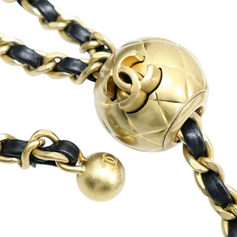 黑色羊皮 金球方胖子 COCO Mini 肩背包【CHANEL 香奈兒】 AS1786-9