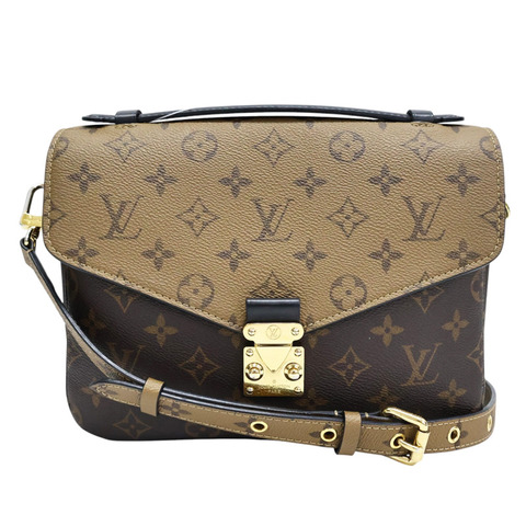 棕色 原花帆布 Pochette Metis 兩用包【LOUIS VUITTON LV 路易威登】 M44876