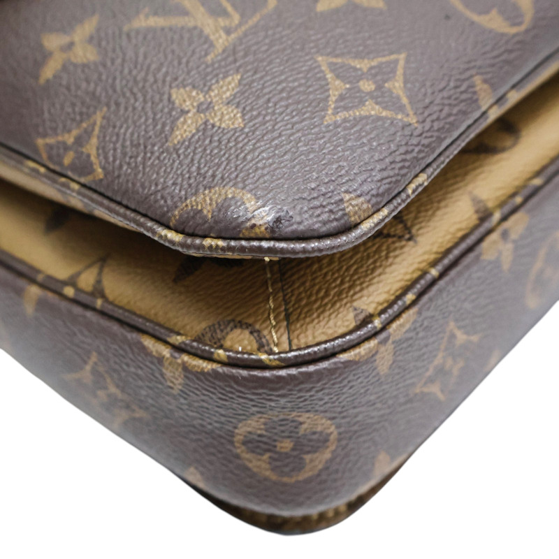 棕色 原花帆布 Pochette Metis 兩用包【LOUIS VUITTON LV 路易威登】 M44876-8