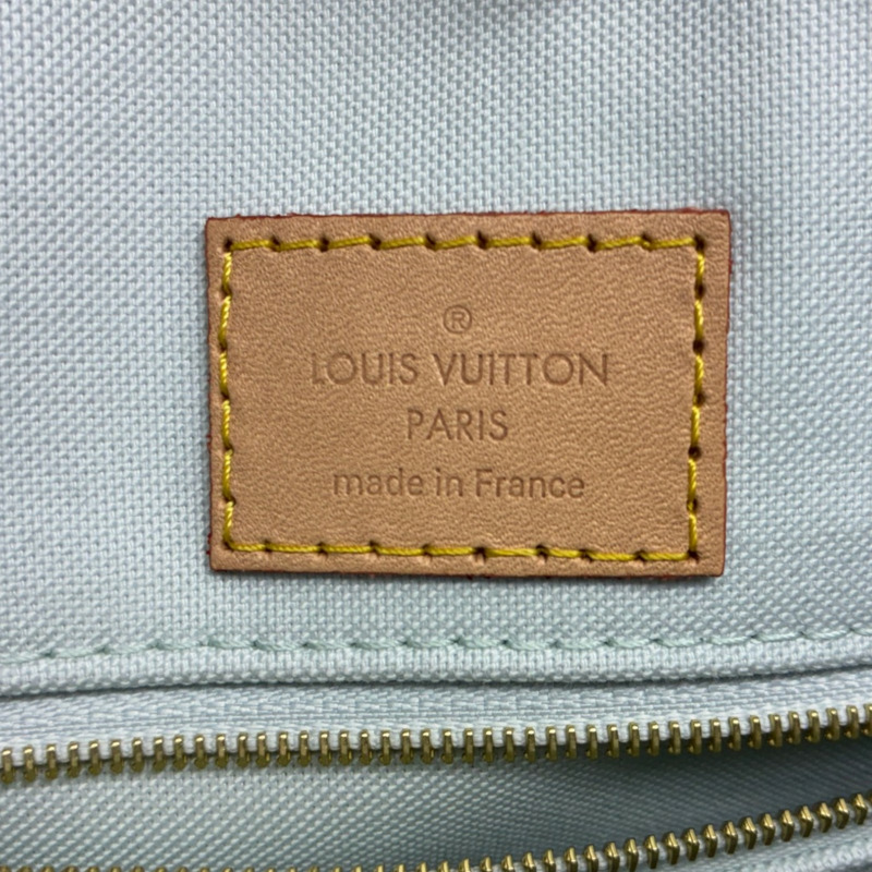 米色/藍色/綠色 大格紋 帆布 OnTheGo MM 兩用包【LOUIS VUITTON LV 路易威登】 N40518-3