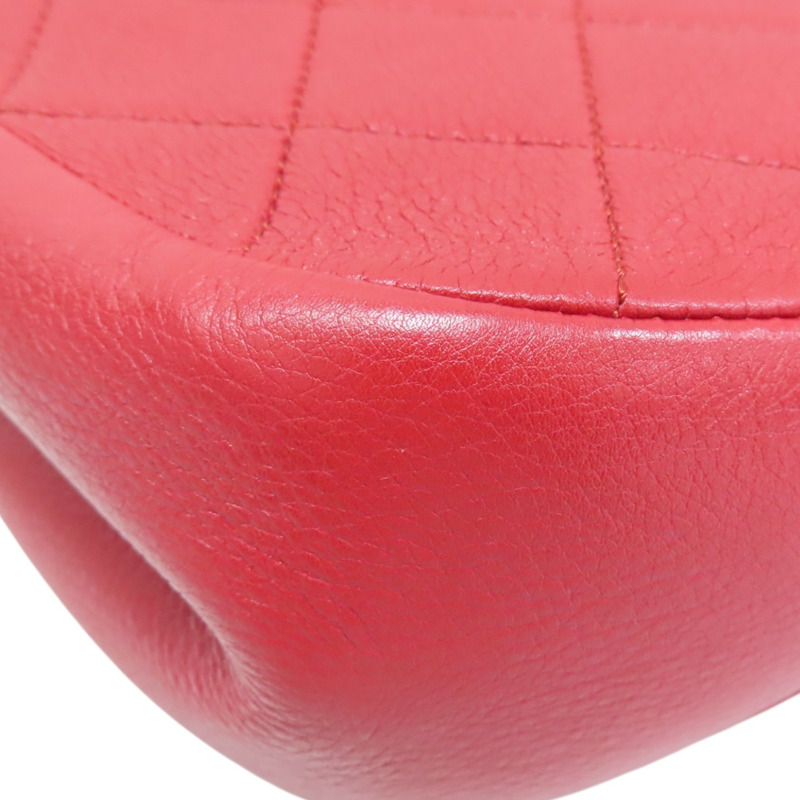紅色牛皮 Underline Saddle Flap 肩背包【CHANEL 香奈兒】-14