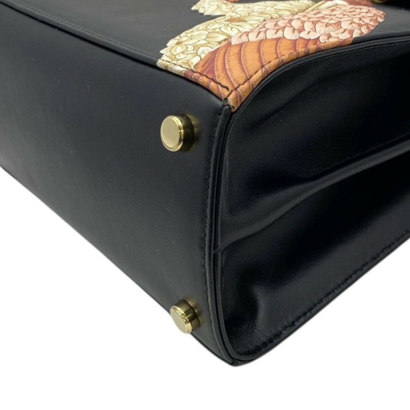 黑色 牛皮 Iconic Top Handle 兩用包【Salvatore Ferragamo 費拉格慕】 212986-11