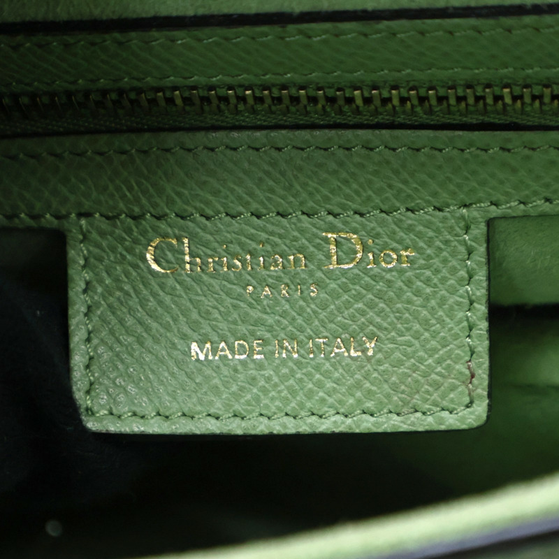 綠色 牛皮 Saddle 肩背包【Dior 迪奧】-5