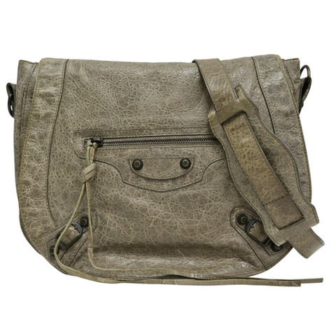 棕色 山羊皮 Classic Neo Folk 肩背包【BALENCIAGA 巴黎世家】 285346