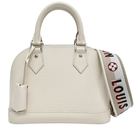 白色 EPI水波紋 Alma BB 肩背包【LOUIS VUITTON LV 路易威登】 M59217