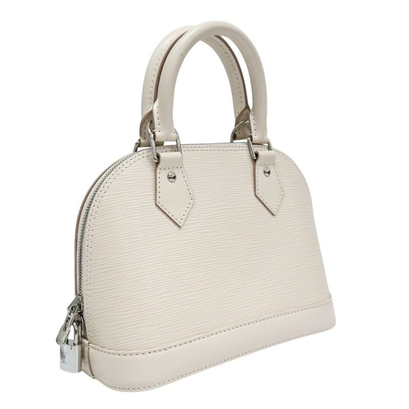 白色 EPI水波紋 Alma BB 肩背包【LOUIS VUITTON LV 路易威登】 M59217-1