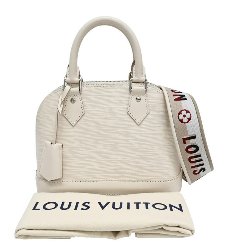 白色 EPI水波紋 Alma BB 肩背包【LOUIS VUITTON LV 路易威登】 M59217-5