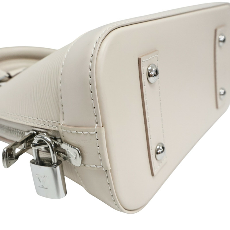 白色 EPI水波紋 Alma BB 肩背包【LOUIS VUITTON LV 路易威登】 M59217-7