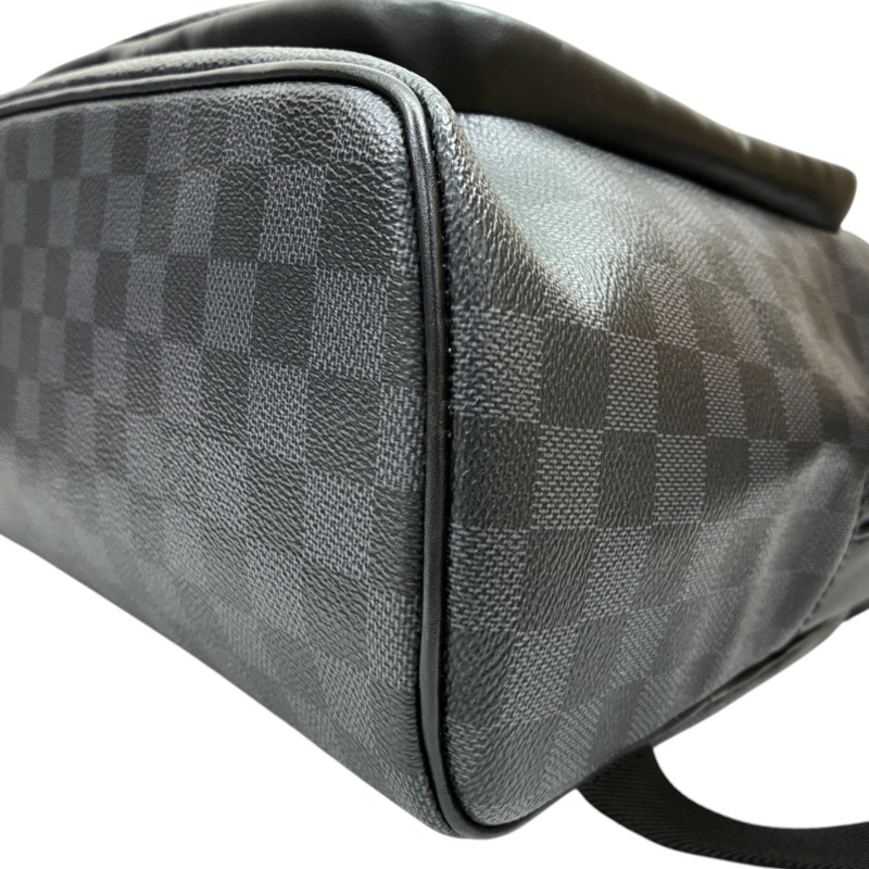 黑色 棋盤格 帆布 Josh 後背包【LOUIS VUITTON LV 路易威登】 N41473-7