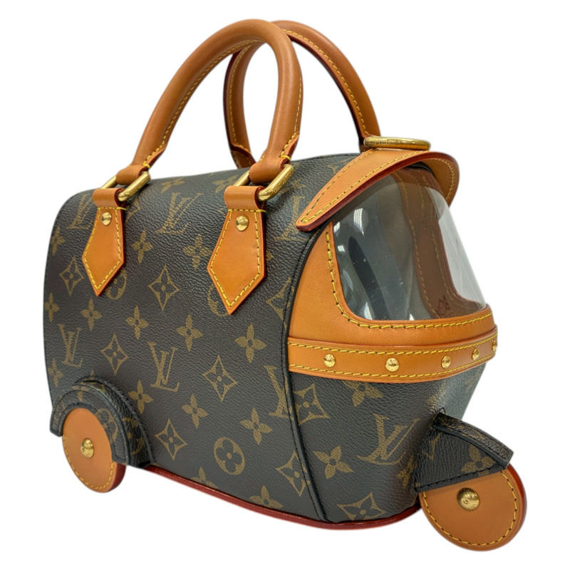 棕色 原花 帆布 Rickshaw 兩用包【LOUIS VUITTON LV 路易威登】 M28020-1