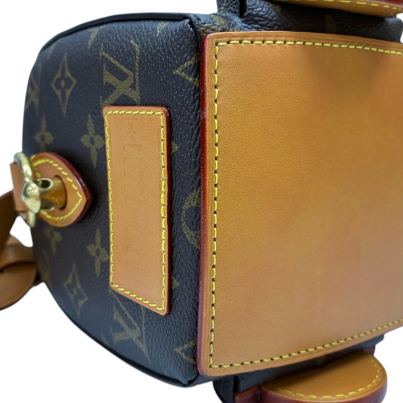 棕色 原花 帆布 Rickshaw 兩用包【LOUIS VUITTON LV 路易威登】 M28020-9