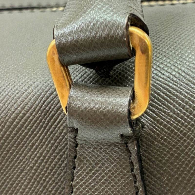 灰色 牛皮 Saffiano 肩背包【PRADA 普拉達】-11