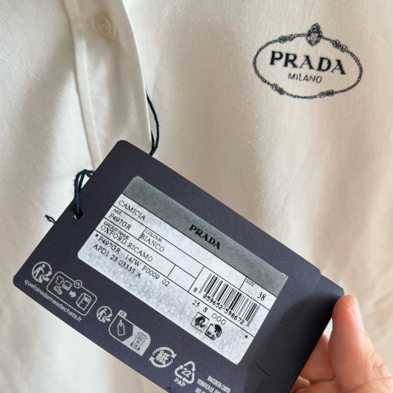 Prada 👍🏻 Oxford Shirt 100%Real, 90%New, size XL-5