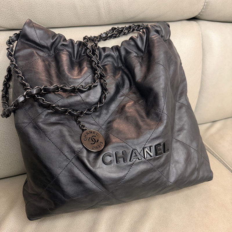 Chanel so black 22包-0