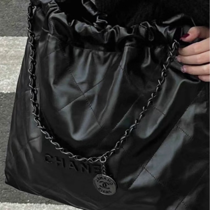 Chanel so black 22包-7