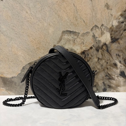 YSL Soblack黑鏈圓餅斜背包