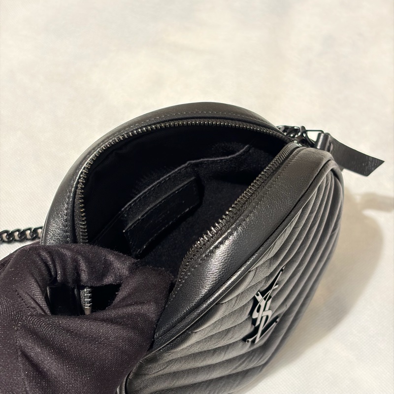 YSL Soblack黑鏈圓餅斜背包-8