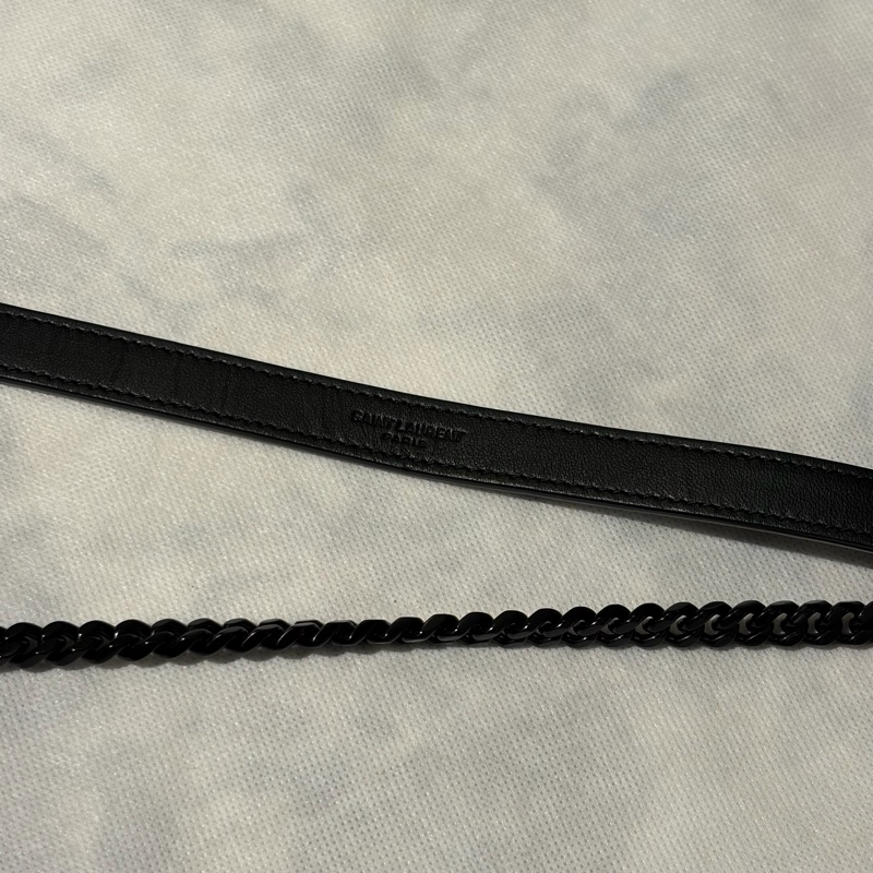 YSL Soblack黑鏈圓餅斜背包-9