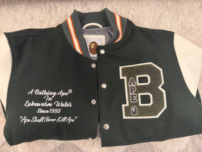 BAPE 棒球厚外套-7