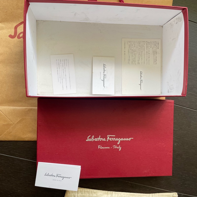 Salvatore Ferragamo 經典 FABER 酒紅小牛皮流蘇德比鞋/牛津鞋 (女鞋7.5D/約8成新全配附提袋/已加底)-15