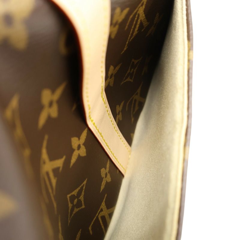 棕色 原花帆布 Saumur BB 肩背包 【LOUIS VUITTON LV 路易威登】 M46740-3