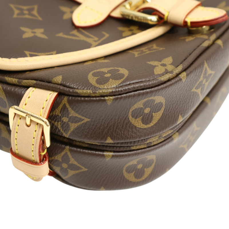 棕色 原花帆布 Saumur BB 肩背包 【LOUIS VUITTON LV 路易威登】 M46740-11