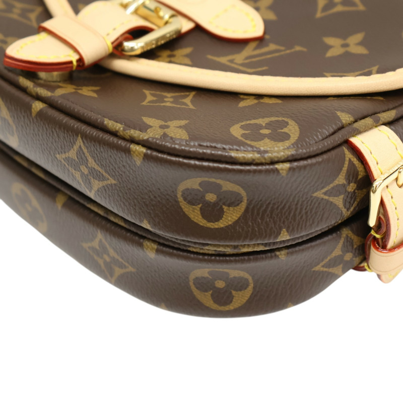 棕色 原花帆布 Saumur BB 肩背包 【LOUIS VUITTON LV 路易威登】 M46740-12