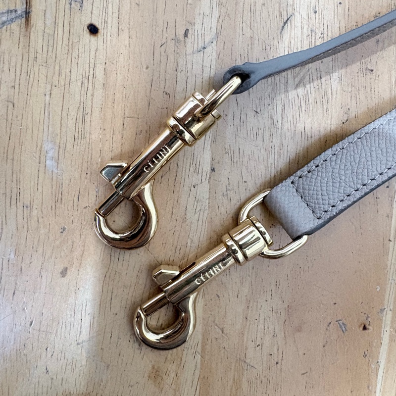 Celine belt bag mini 鯰魚包 肩背手提 米灰色-9