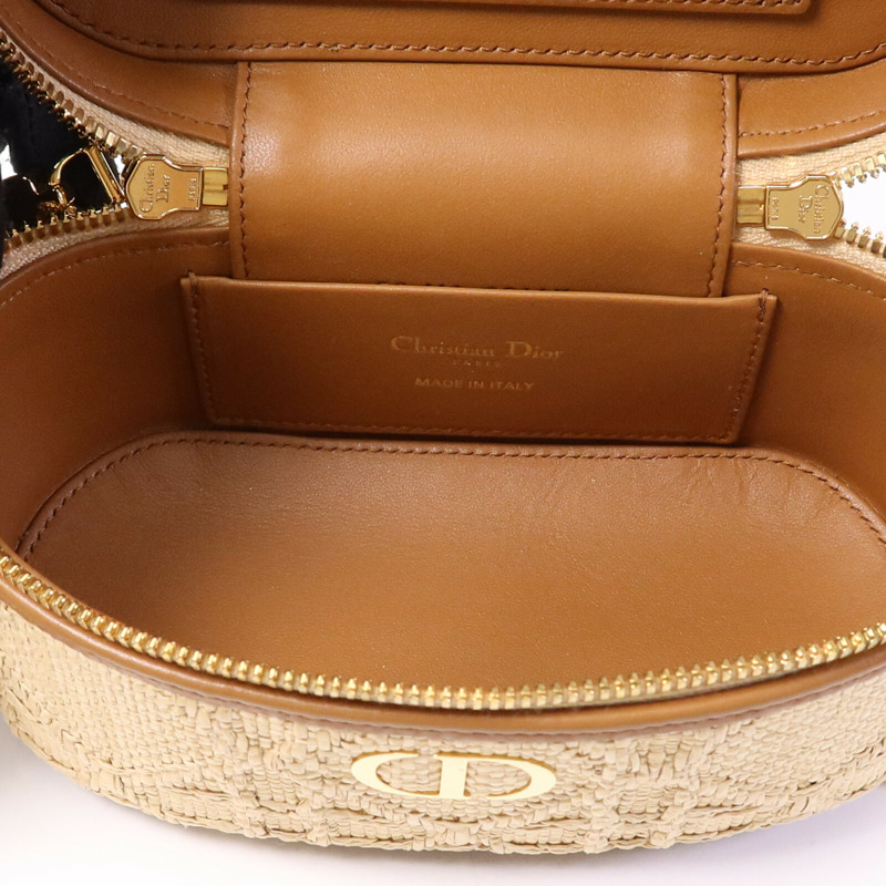 Dior Palm Leaf Vanity Case金扣手挽肩背兩用袋-4