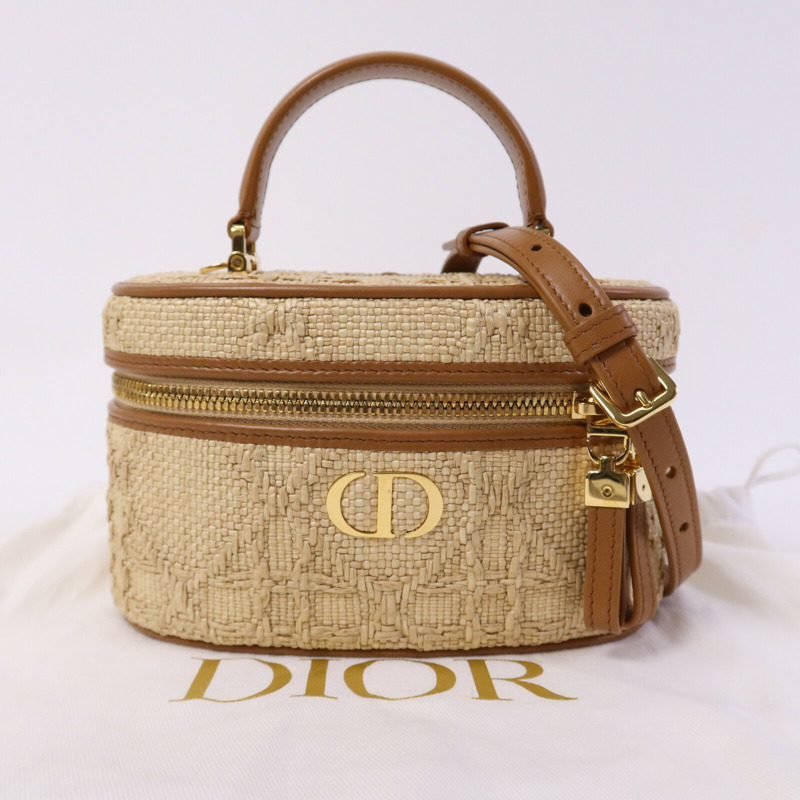 Dior Palm Leaf Vanity Case金扣手挽肩背兩用袋-9