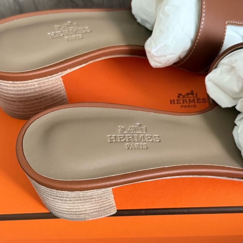Hermes oasis sandales 高跟涼鞋 金棕色 37碼-3