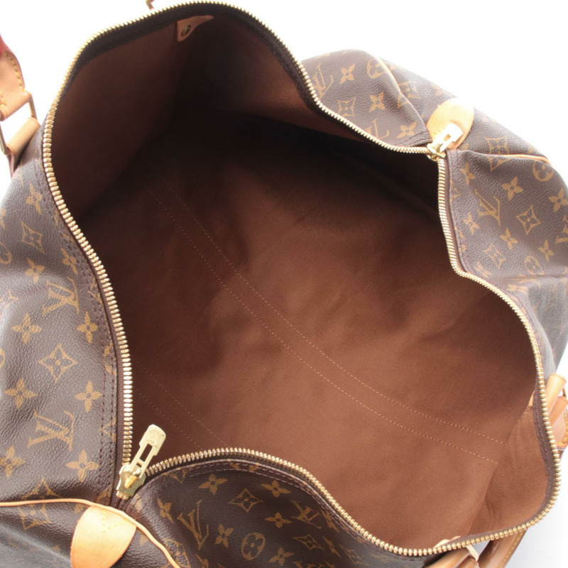 路易威登 Keepall 55 手提包 M41424 Monogram 帆布皮革棕色二手 LV-2