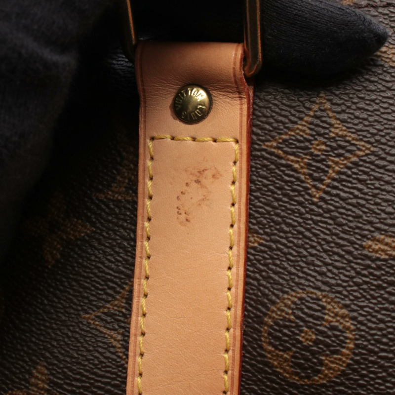 路易威登 Keepall 55 手提包 M41424 Monogram 帆布皮革棕色二手 LV-7