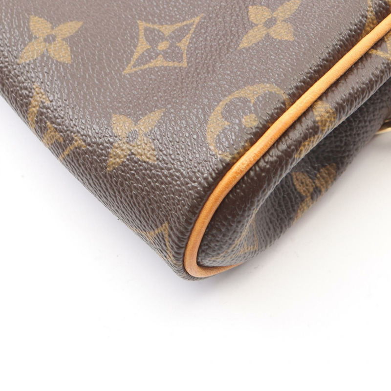 Eva Monogram 2WAY 單肩包 M95567 PVC 塗層帆布皮革棕色二手女款-5