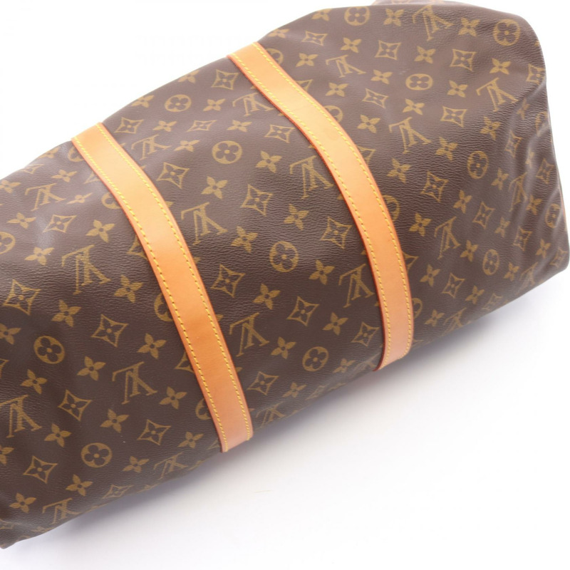 路易威登 Keepall 50 旅行手提包 M41426 Monogram 皮革 棕色 二手-5