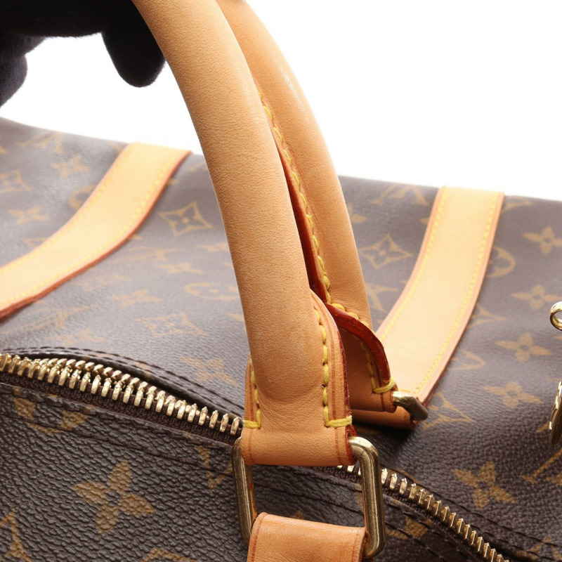 路易威登 Keepall 50 旅行手提包 M41426 Monogram 皮革 棕色 二手-11