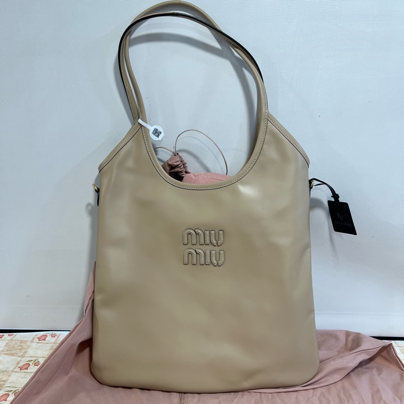 全新Miu miu  IVY BAG奶茶-0