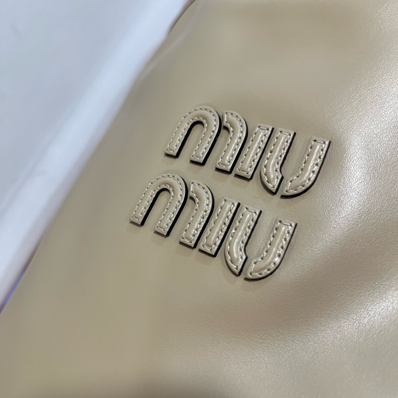 全新Miu miu  IVY BAG奶茶-6