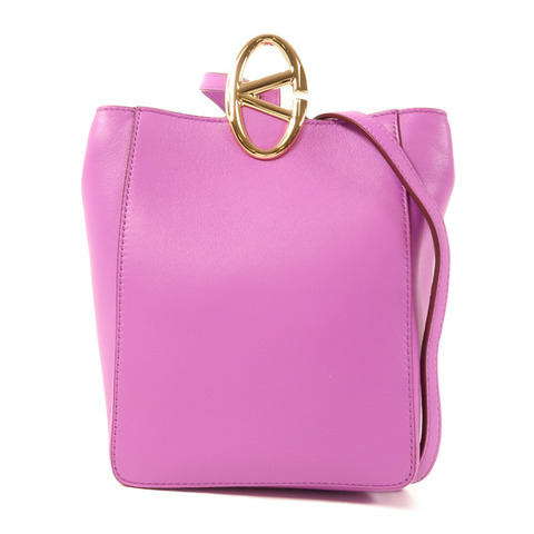 Valentino 【激減優惠】牛皮皮革Shoulder Bag金扣肩背袋