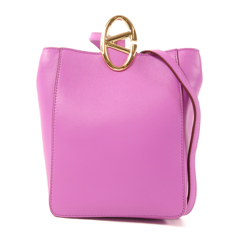 Valentino 【激減優惠】牛皮皮革Shoulder Bag金扣肩背袋-0
