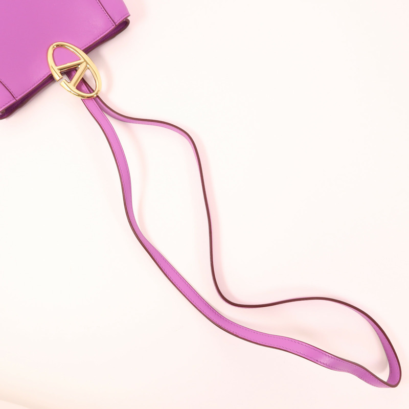 Valentino 【激減優惠】牛皮皮革Shoulder Bag金扣肩背袋-4