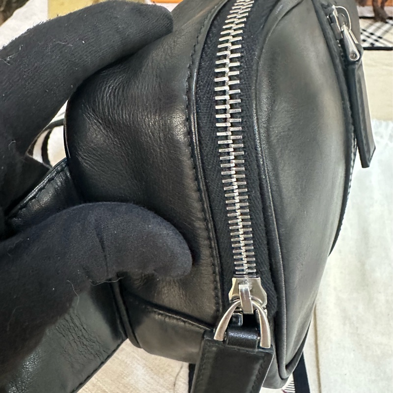 Bally 經典黑白背帶腰包-27