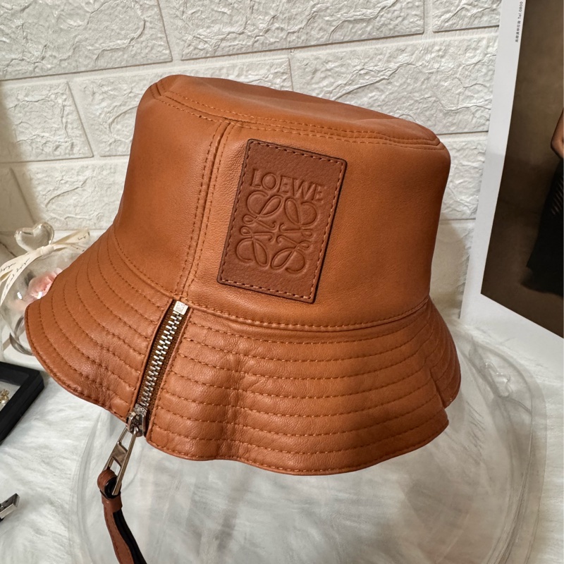 LOEWE Nappa 漁夫帽 棕褐色-1
