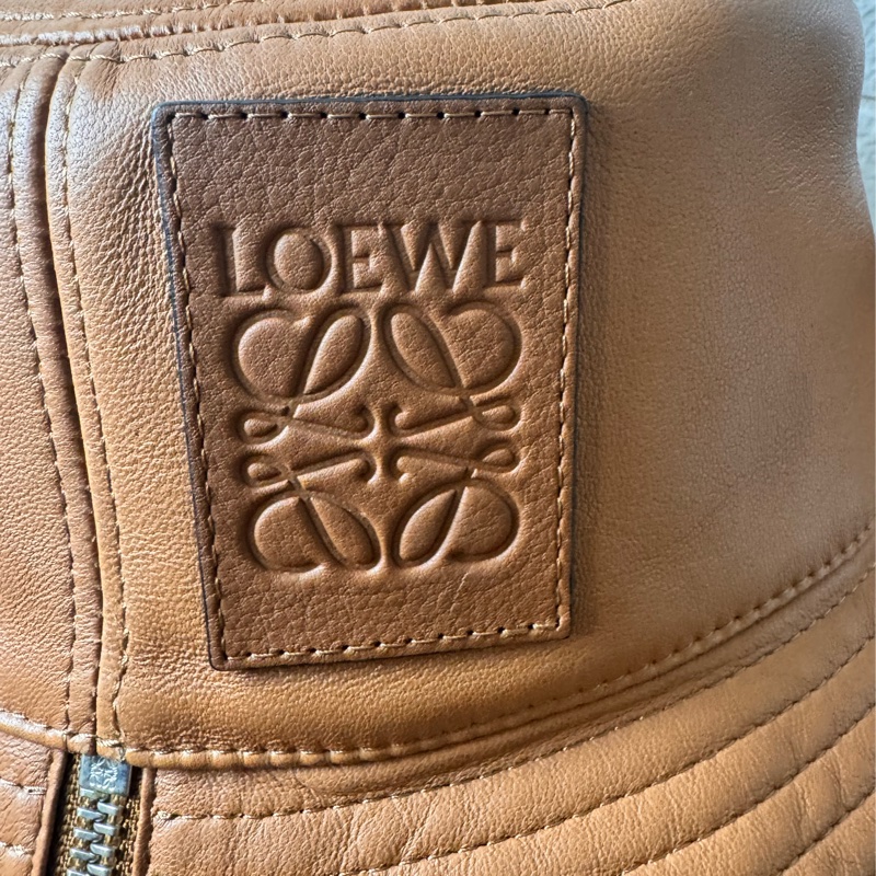 LOEWE Nappa 漁夫帽 棕褐色-5