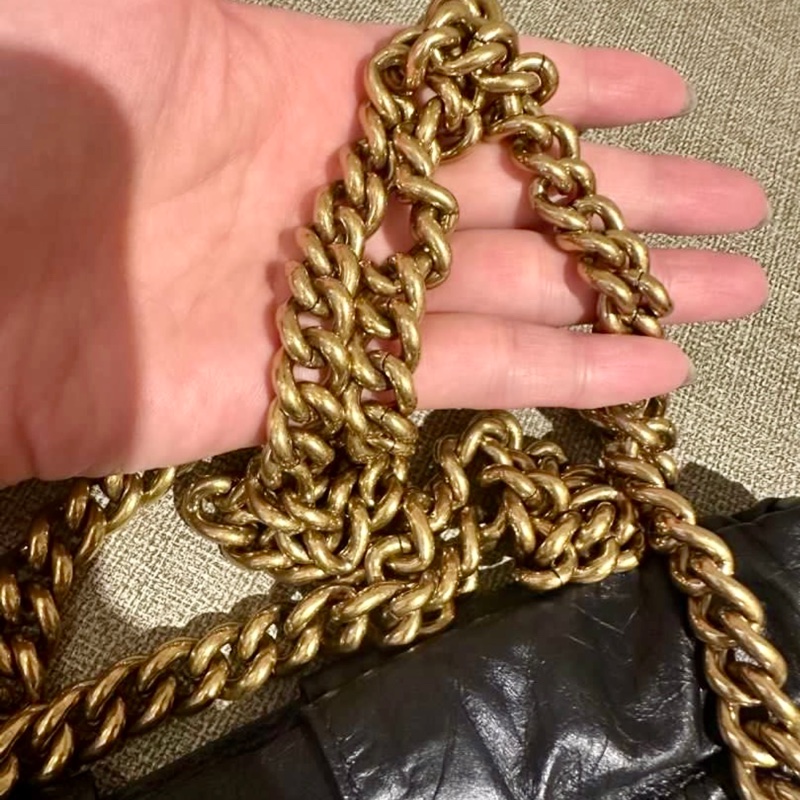 Balenciaga 巴黎世家 Crush小號 揉製牛皮鍊帶托特包/斜背包(Chanel 22bag平替)-3