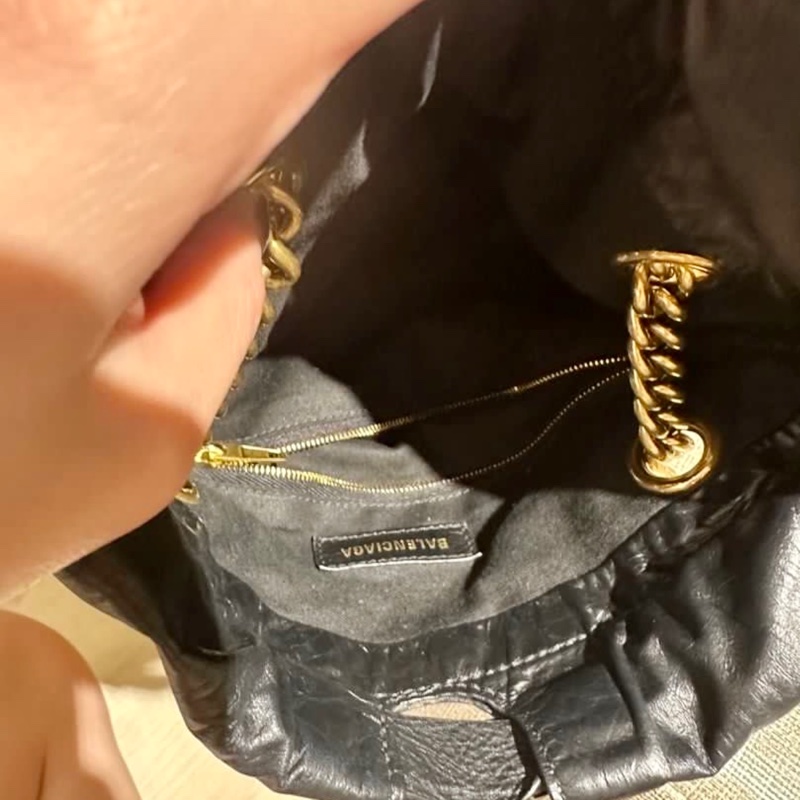 Balenciaga 巴黎世家 Crush小號 揉製牛皮鍊帶托特包/斜背包(Chanel 22bag平替)-16